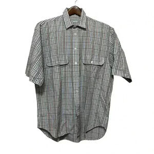 Turnbull & Asser Short Sleeve Shirt Men’s Cotton Made in England Size Large